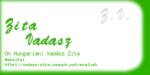 zita vadasz business card